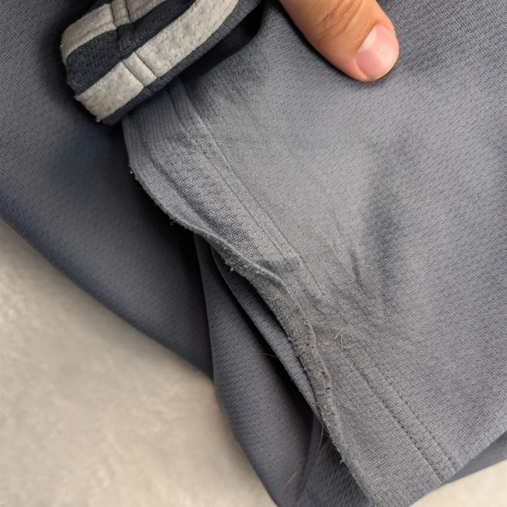 VTG Adidas Track Pants Men's 2XL Gray 3-Stripe Relaxed Athletic Streetwear Y2K